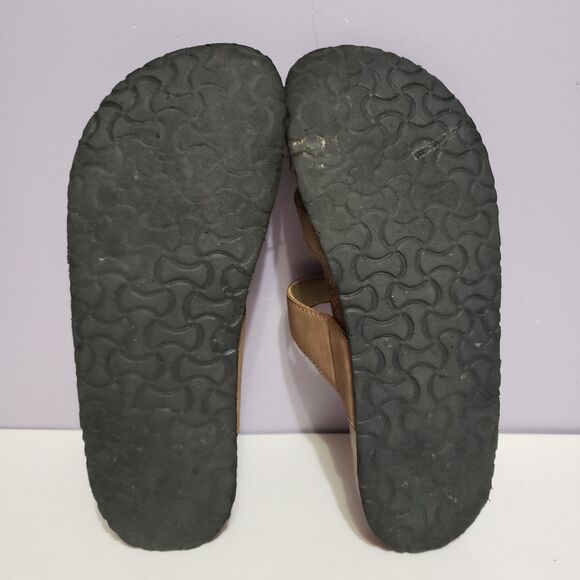 Aloha Island Brown Women's Footbed Slip On Sandals Sz 10 - Picture 8 of 8